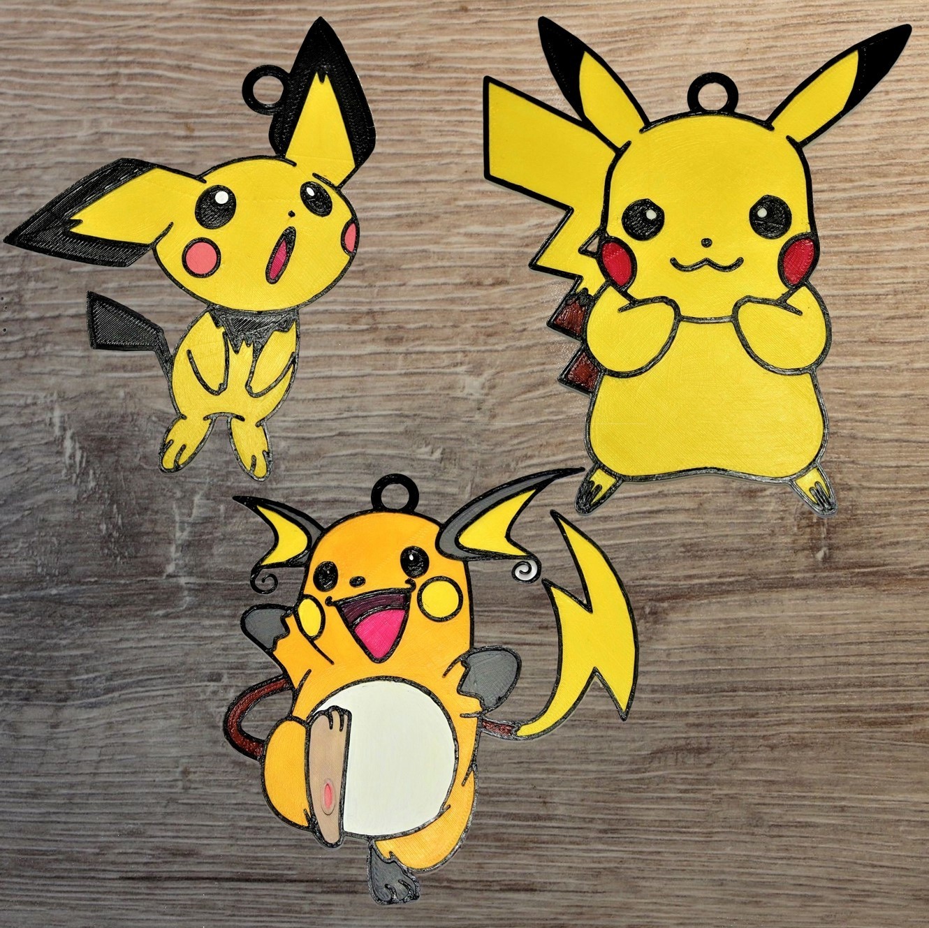 STL file 3 Pokemon team Pikachu ornaments 🐉・3D printer model to ...